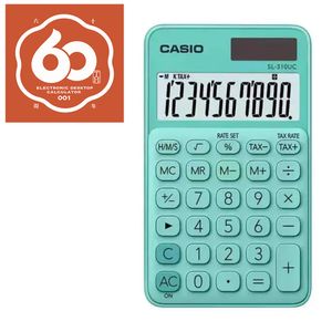 Calculadora Casio Bolso 10 Dígitos Sl-310uc-Gn-W-Dc - Verde