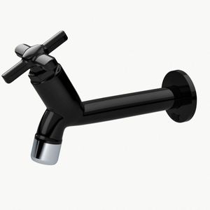 Torneira para Tanque Herc Sicília 15cm com Arejador - Preto