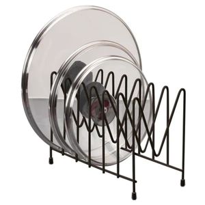 Suporte Utimil para Tampas de Panelas Plástico - Preto