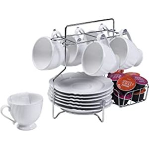 Suporte Utimil para Xicaras e Pires Cápsulas - Cromado