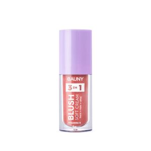 Blush Líquido Bauny Soft Cream 3 em 1 Sunny - 5g